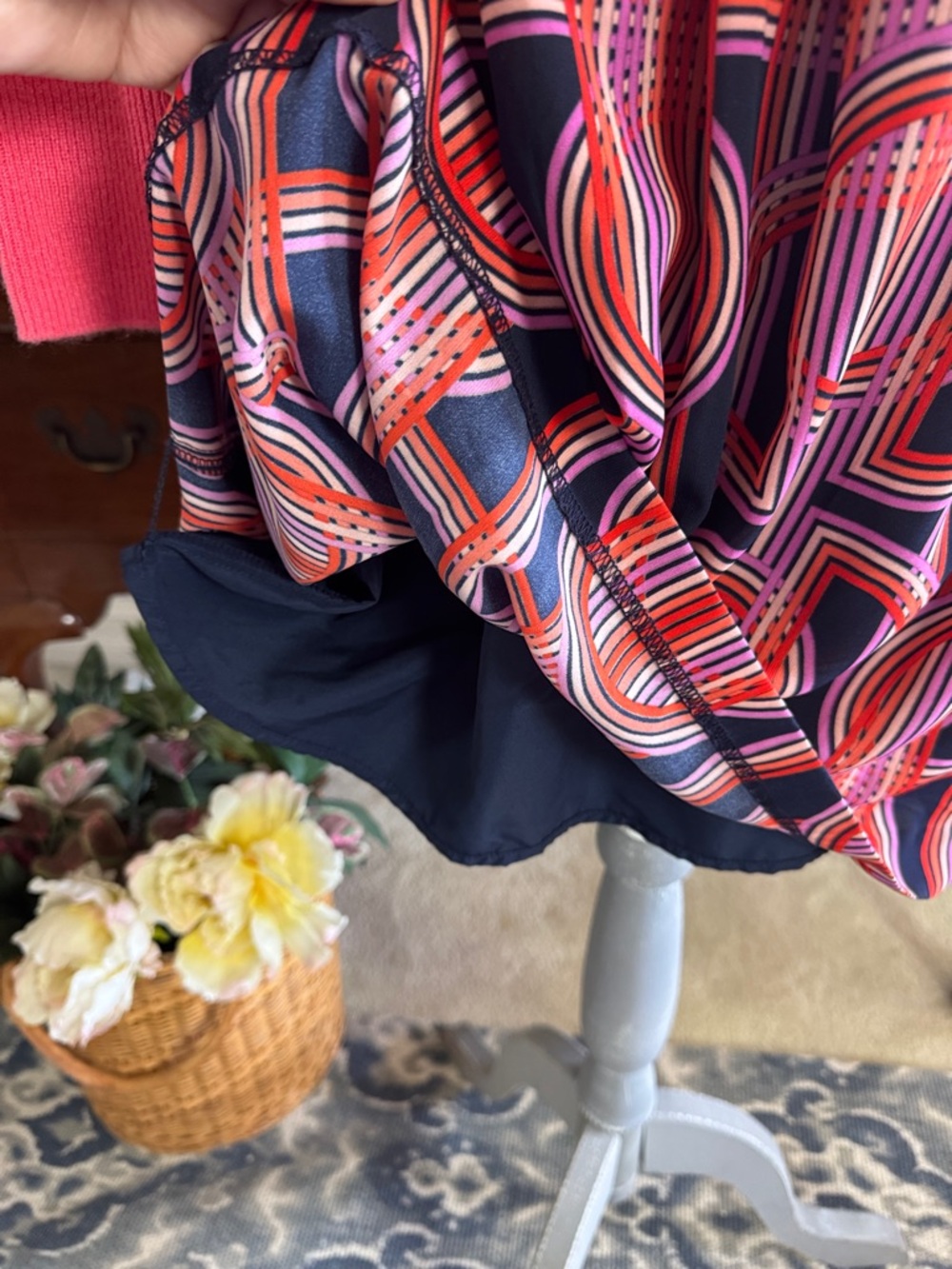 Banana Republic Retro Print Skirt Size 10 - Picture 5 of 9